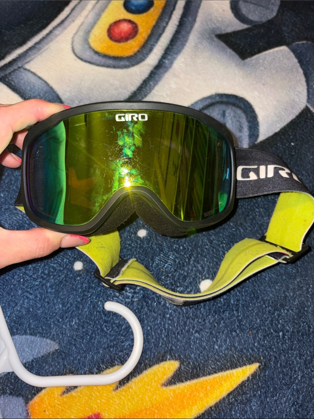3/$15! Giro Snow Goggles with Green Mirror Lens and Black Frame